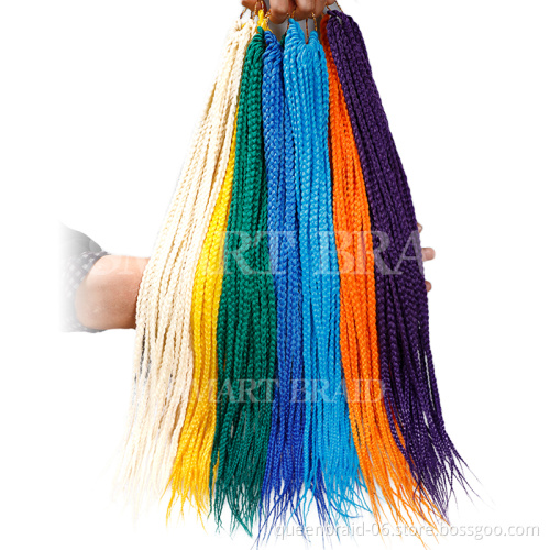 3D Cubic Braids Hair Extensions Synthetic Crochet Braiding Hair 12 Strands/pack Twist Box Braids 24 inch